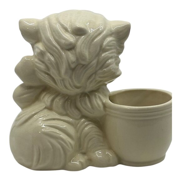 HULL Pink Kitten Art Pottery Glazed Planter, Made In U.S.A., Ca. 1940's #61 - Picture 6 of 10